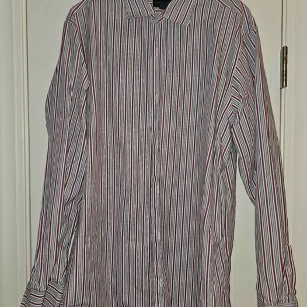 Banana Republic Men's Striped Long Sleeve Button-Down Shirt Size XL